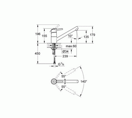 Grohe Concetto 32659001 Смеситель для кухни