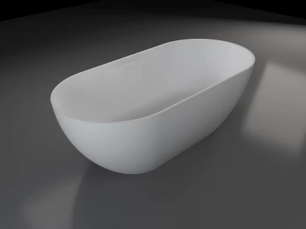 Vincea VBT-4S04MW Ванна Solid Surface белый матовый