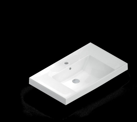 Kerama Marazzi Cubo 80 раковина, белая глянцевая