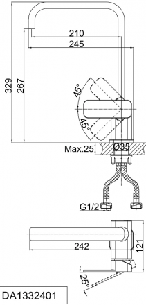 D&amp;K Rhein Altportel DA1332401 Смеситель для кухни