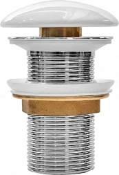 Milleau PD1 PD1GW/OO донный клапан для раковины без перелива белый глянцевый