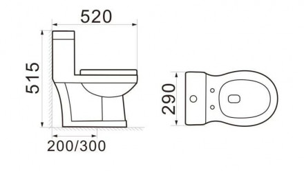 Santiline SL-5015 Унитаз моноблок детский