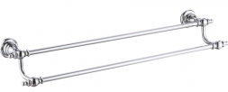 Rose RG1127 Полотенцедержатель двойной хром