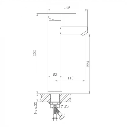 Haiba HB11801 Смеситель для раковины