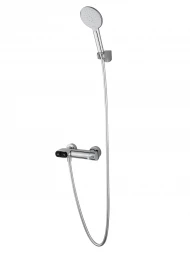 Wonzon &amp; Woghand Muse WW-A30902-CR Смеситель для душа с встроенным изливом Corno черный матовый