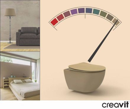 Creavit Free FE320-00CM00E-0000 унитаз подвесной с биде (чаша)