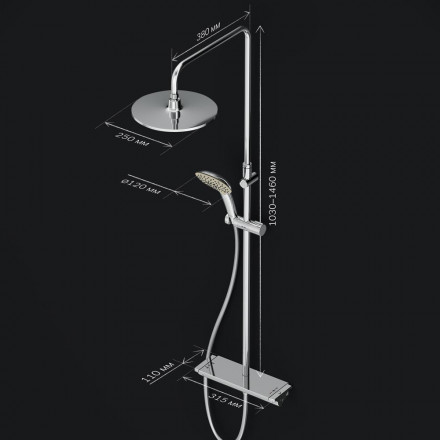Am.Pm Spirit V2.0 F0770A400 Душевая система с термостатом