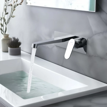 AQUATEK ОБЕРОН AQ1213CR смеситель для раковины настенный