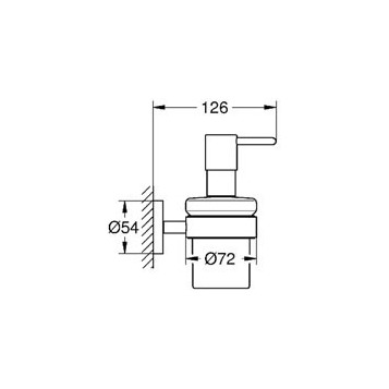 Grohe Essentials 40448001 Дозатор для жидкого мыла с держателем