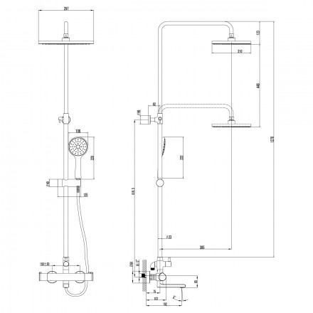 Lemark Yeti LM7862C Душевая стойка