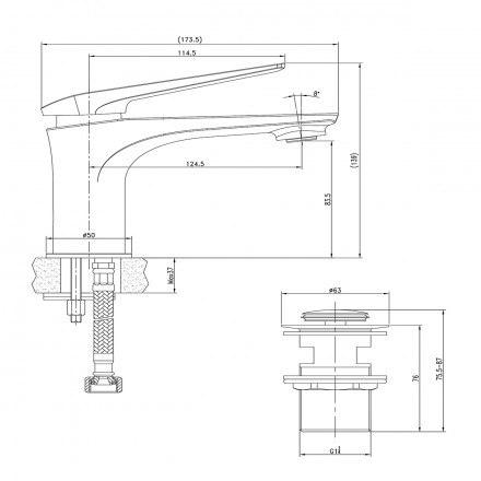 Lemark Allegro LM5906CW смеситель для раковины