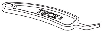 Tece 9820390 Ключ для демонтажа и программирования панели смыва