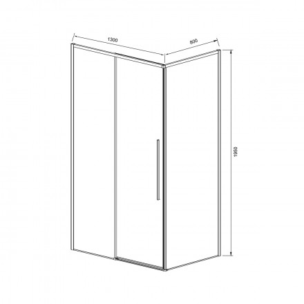 Vincea Slim-N VSR-4SN8013CLB душевой уголок
