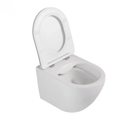 ABBER AC1100-AC0105-AC0120 Комплект подвесной унитаз Bequem с инсталляцией и кнопкой хром 