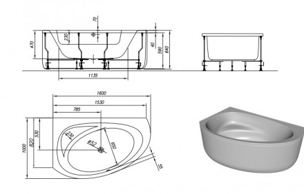 Kolpa san Libretto R 160x100 акриловая ванна