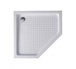 Cezares TRAY-A-P-100-15-W Акриловый пятиугольный душевой поддон 100x100