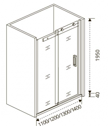 Good Door Altair WTW-120-C-CH Душевая дверь