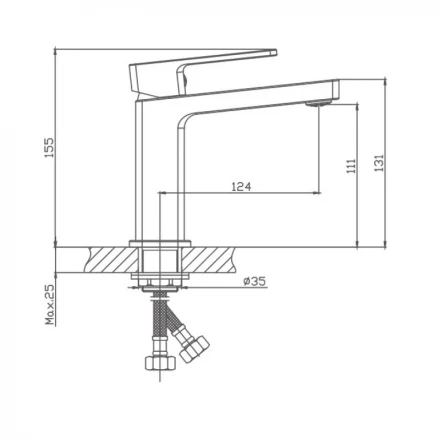 Haiba HB10615-7 Смеситель для раковины