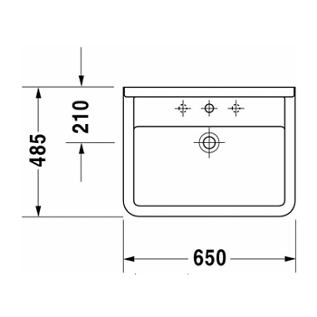 Duravit Starck 3 0300650000 Раковина