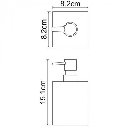 Wasserkraft Leine K-3899 Дозатор для жидкого мыла, 460 ml