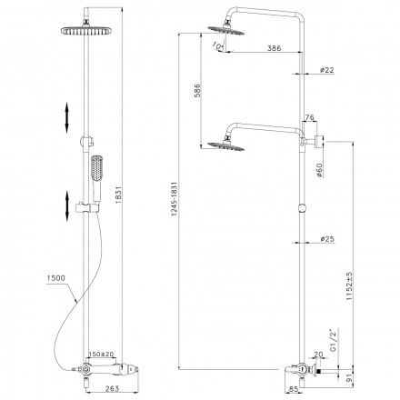 Lemark Swan LM5462BG смеситель для ванны и душа