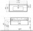 Тумба с раковиной Vitra S50 темный дуб 120x46,5 см