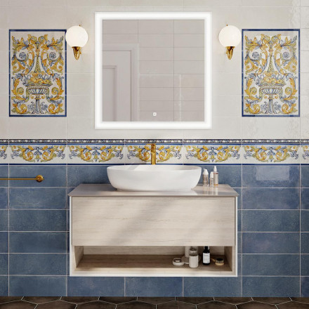 Kerama Marazzi Plaza Modern 100 тумба подвесная с ящиком и полкой, дуб Орегон