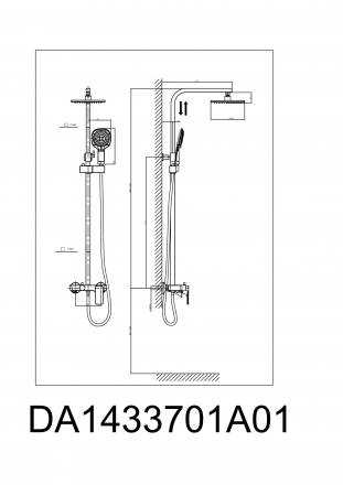 D&amp;K Berlin Freie DA1433701A01 Душевая система
