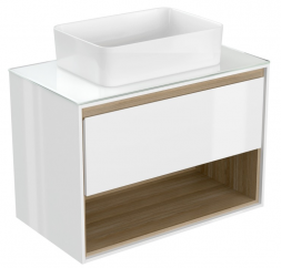 Cersanit Louna 80 SZ-LOU-80BL/Wh тумба под раковину чашу