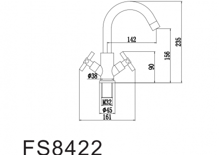 Fmark FS8422H смеситель для кухни