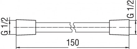 Nobili AD135-43CR шланг 1500 мм