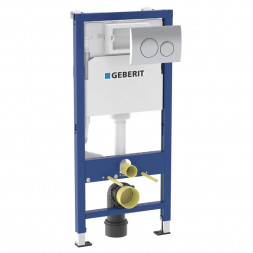 Geberit Delta 20 458.118.21.2 инсталляция с кнопкой для подвесного унитаза