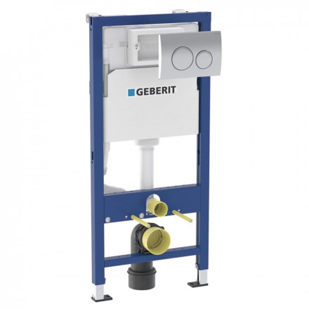 Geberit Delta 20 458.118.21.2 инсталляция с кнопкой для подвесного унитаза