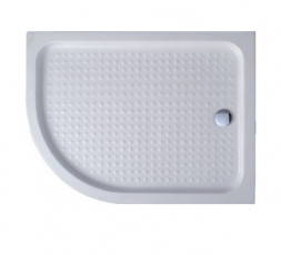 Cezares TRAY-A-RH-100/80-550-15-W-R Акриловый полукруглый душевой поддон 100x80