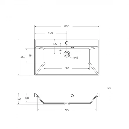BelBagno MARINO-700-2C-SO-NL-P тумба с раковиной подвесная