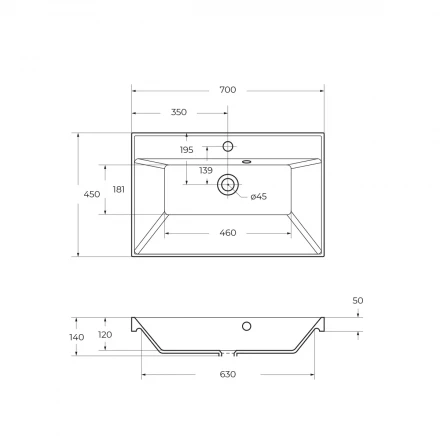 BelBagno MARINO-H60-1000-2C-SO-BL-P тумба с раковиной подвесная