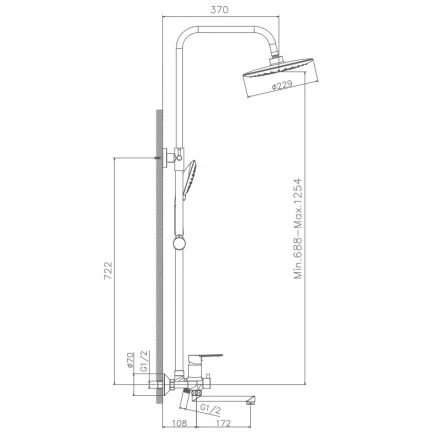 Haiba HB24557-8 Душевая система