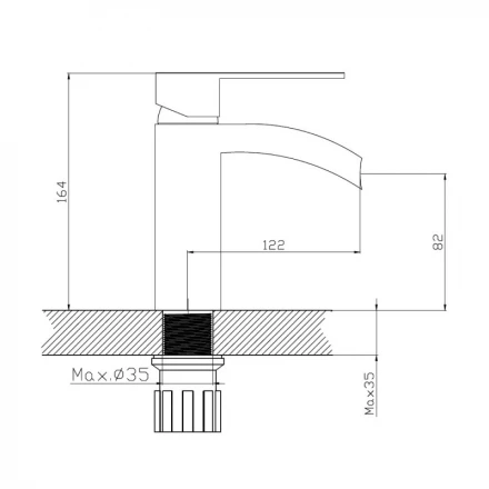 Haiba HB13505-8 Смеситель для раковины