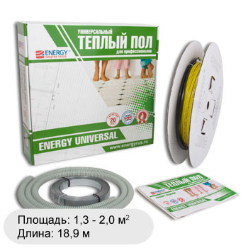 Energy Universal 200 Вт Электрический кабель двужильный 18,9 м