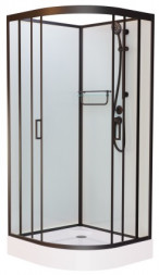 Frank F408 Black Душевая кабина 80x80 (без крыши)