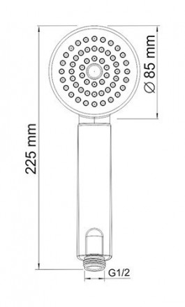 Wasserkraft A034 Лейка 1-функциональная