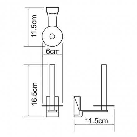 Wasserkraft Exter К-5297 Держатель туалетной бумаги