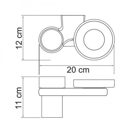 Wasserkraft Berkel К-6826 Держатель стакана и мыльницы