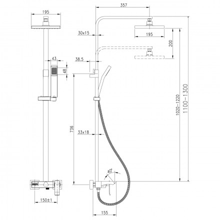 Lemark Contest LM5862CW смеситель для ванны и душа