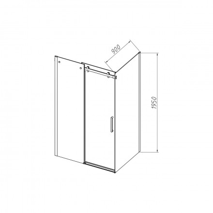 Vincea Como-N VSR-4CN9015CLB душевой уголок