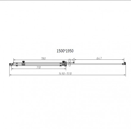 Vincea Como-N VSR-4CN9015CLB душевой уголок