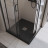 BelBagno UNO TRAY-MR-UNO-A-90-35-NERO-CR душевой поддон из искусственного мрамора в комплекте с сифоном