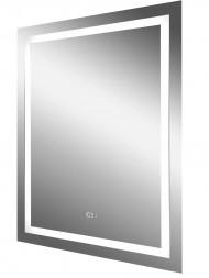 Континент Verte Led 700х900 зеркало с часами, датчиком движения