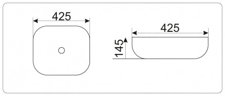 CeramaLux MNC543 раковина 42.5
