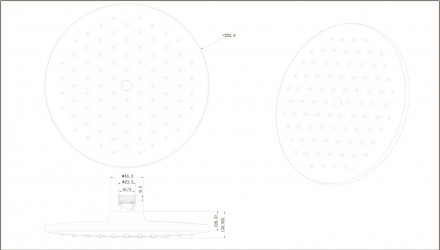 Bravat Built-in P70253BW-ENG верхний душ